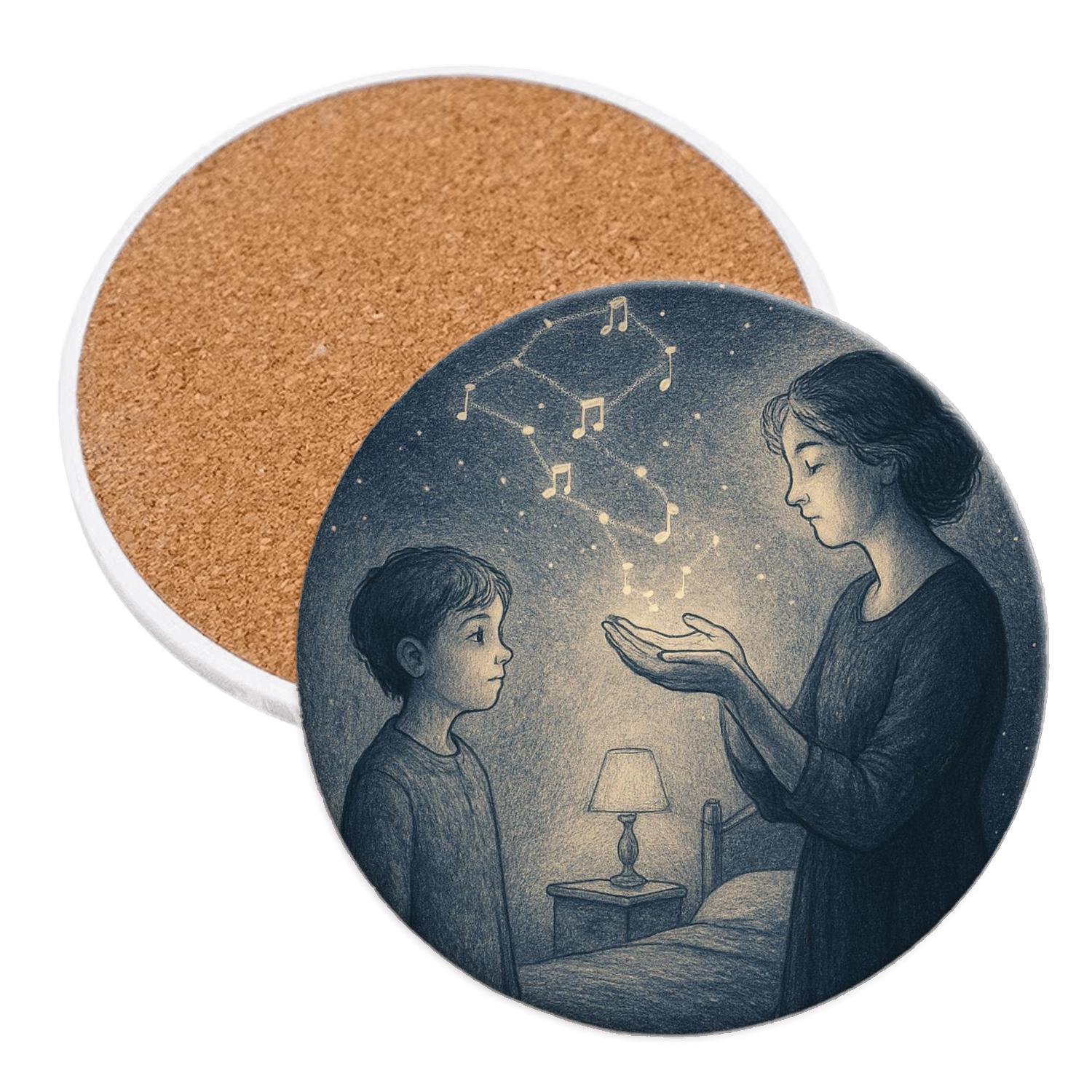 Lullaby Constellation In Quiet Hands cork coaster sets