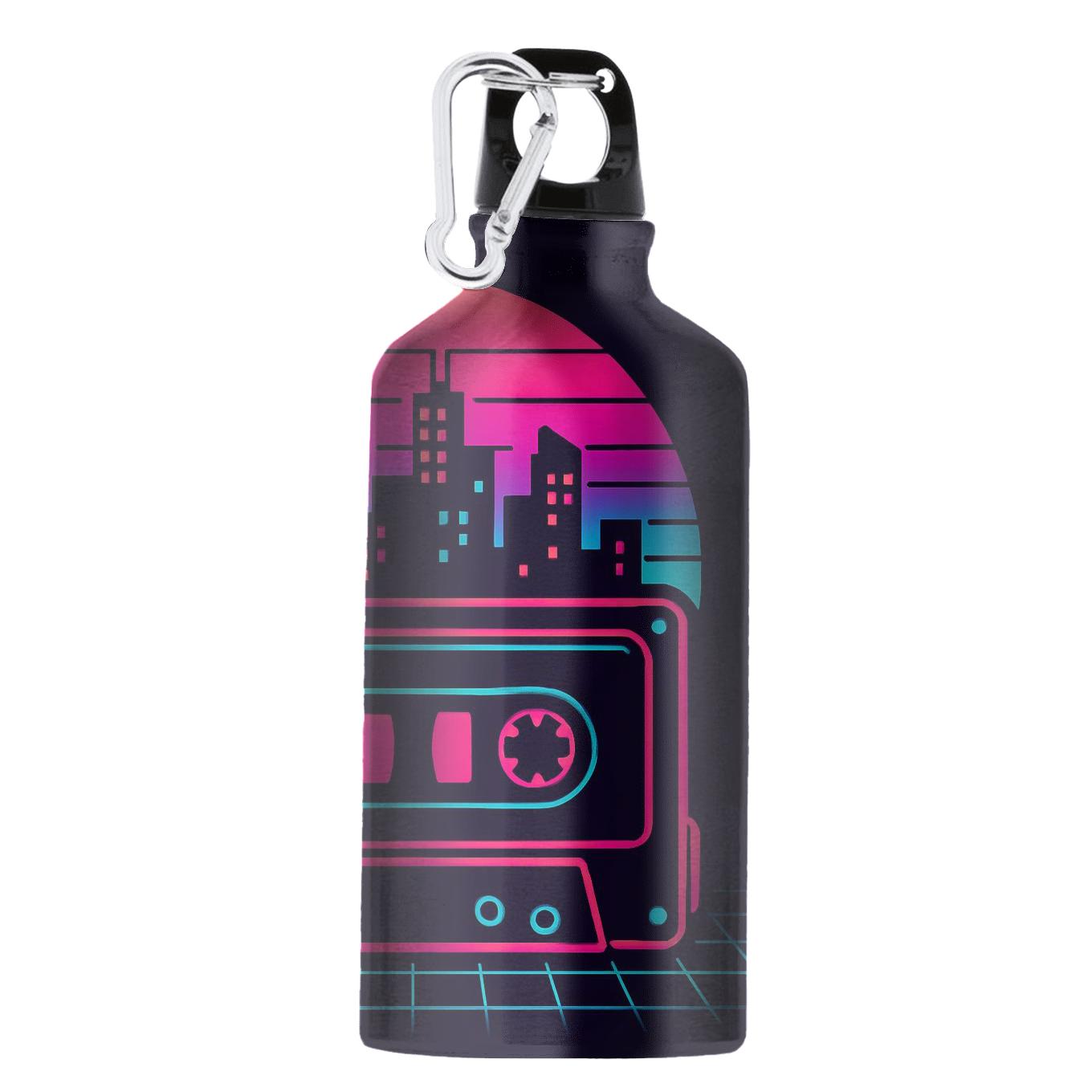 Cassette Skyline Glow premium sports bottles