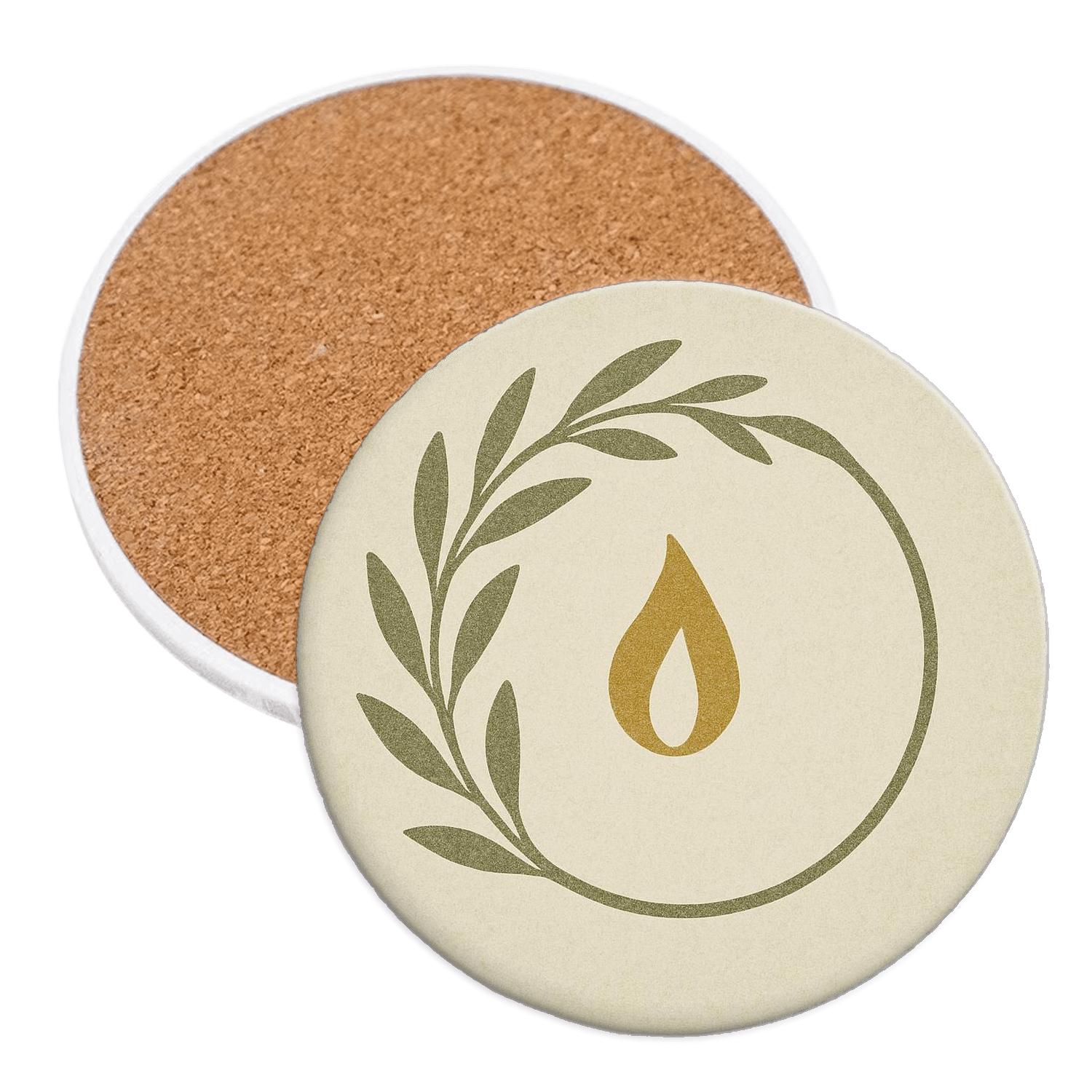 Olive Branch Of Quiet Mercy coasters for home decor