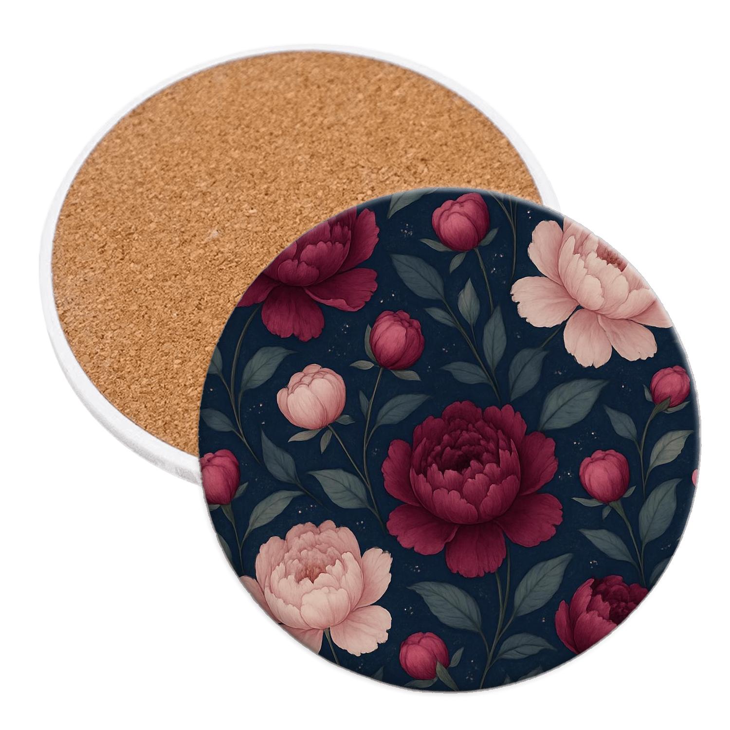 Midnight Peony Constellation stone coaster collections