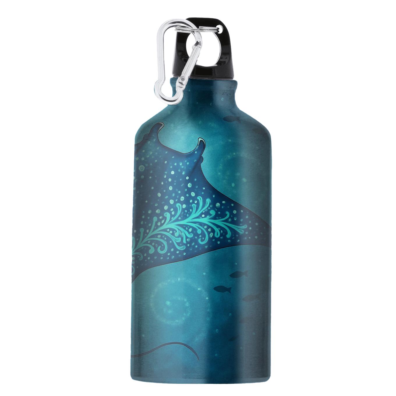 Bioluminescent Reef Manta Ballet stylish sports bottles