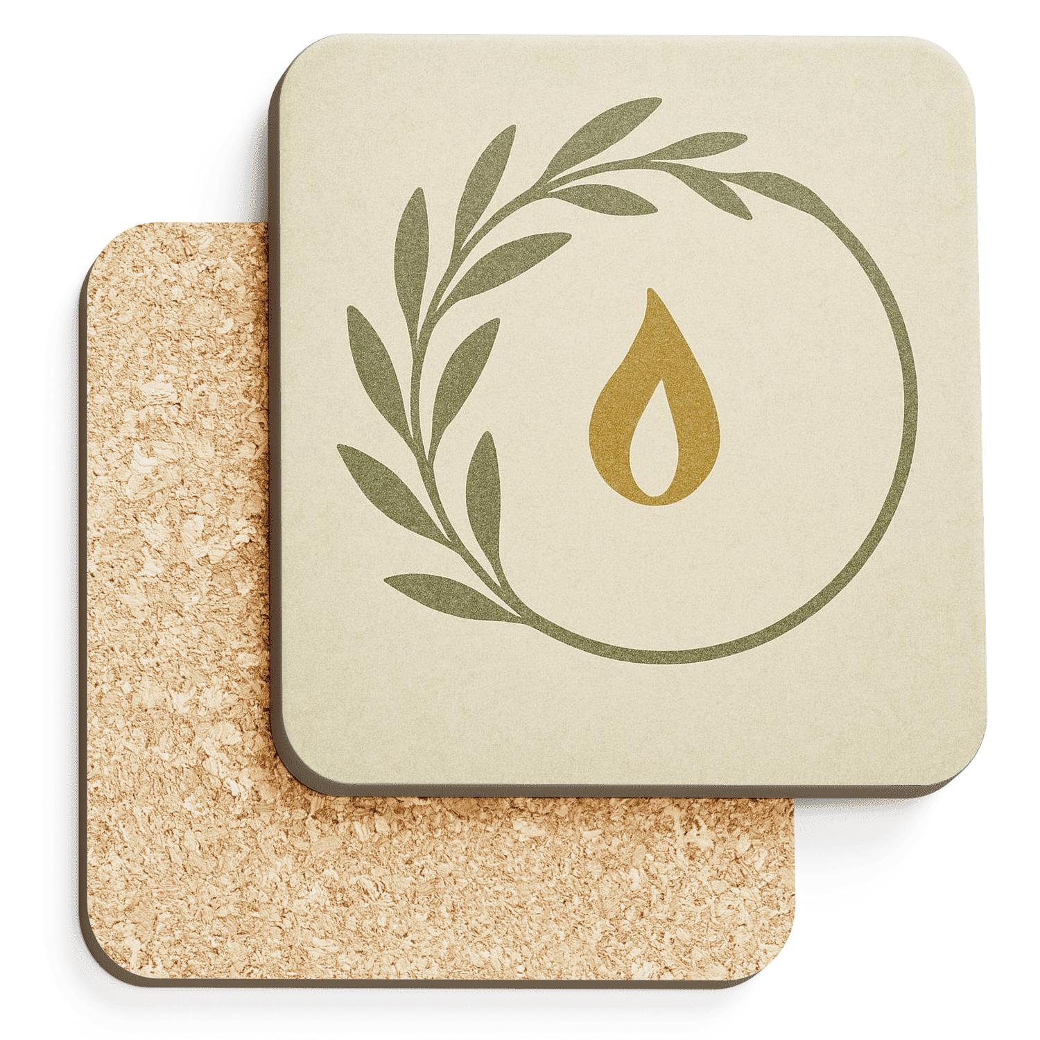 Olive Branch Of Quiet Mercy coasters for home decor