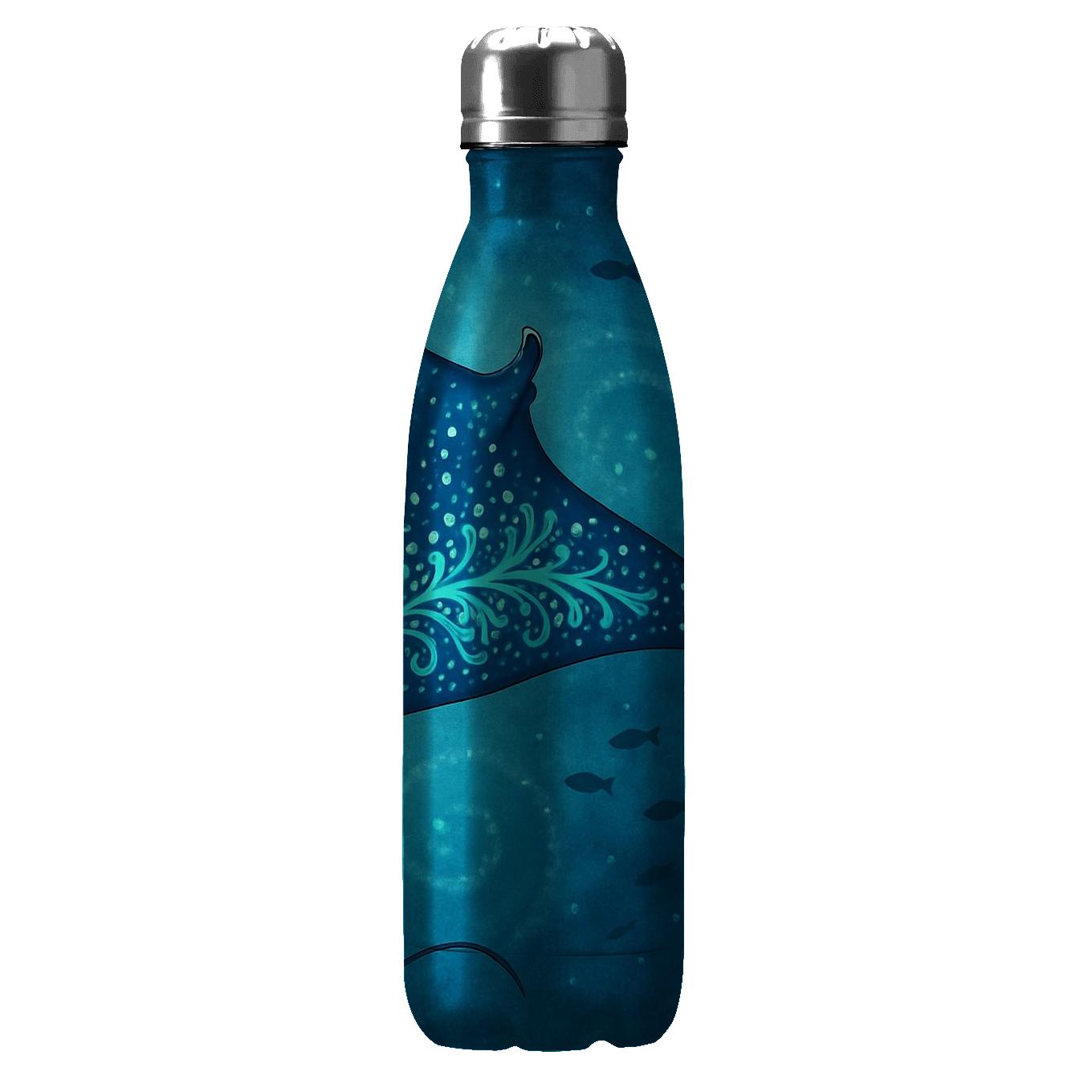 Bioluminescent Reef Manta Ballet travel water bottles