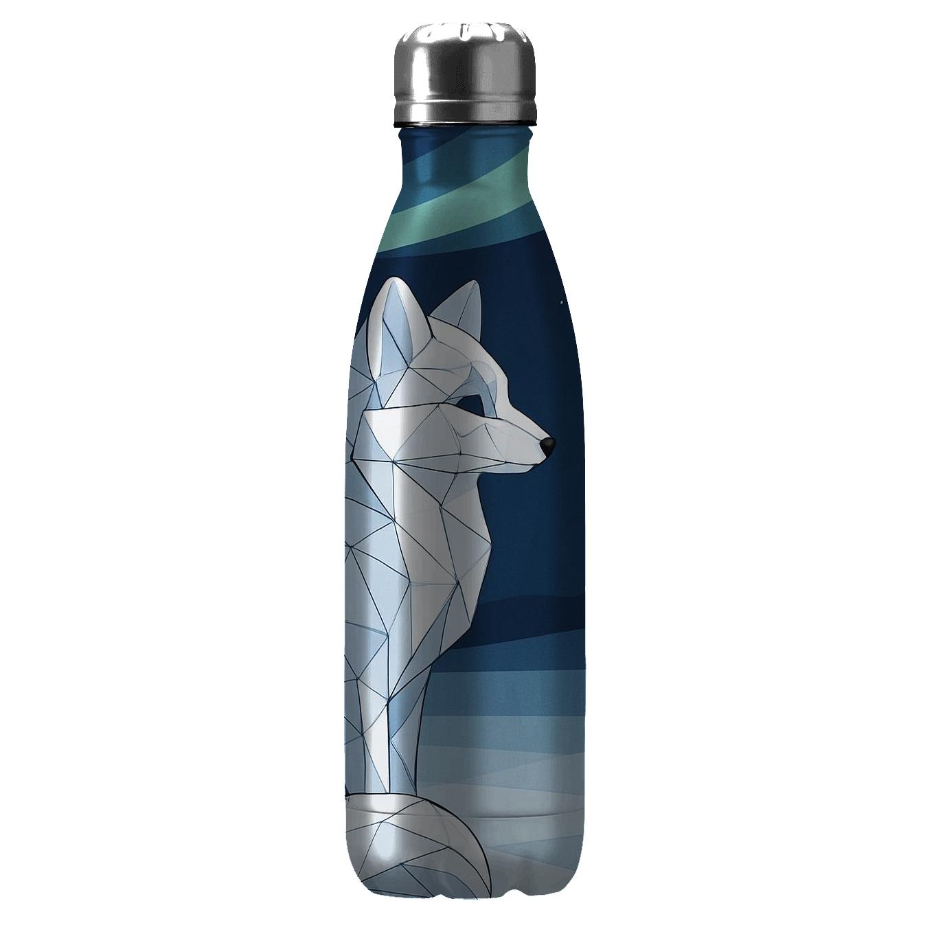 Arctic Fox Aurora Mosaic unique water bottles
