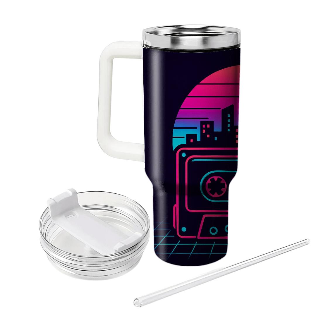 Cassette Skyline Glow unique tumblers