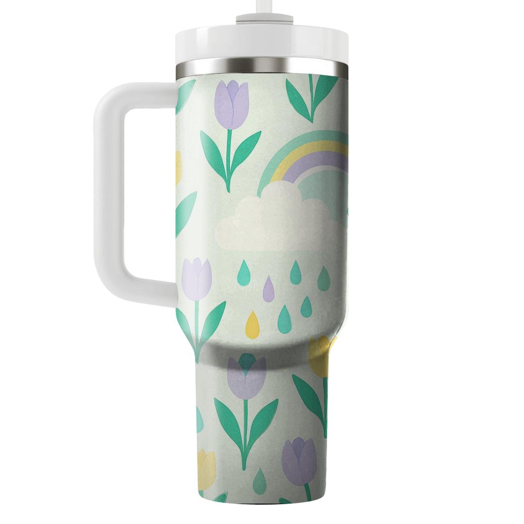 Spring Rainstorm Rainbow Orbit decorative tumblers