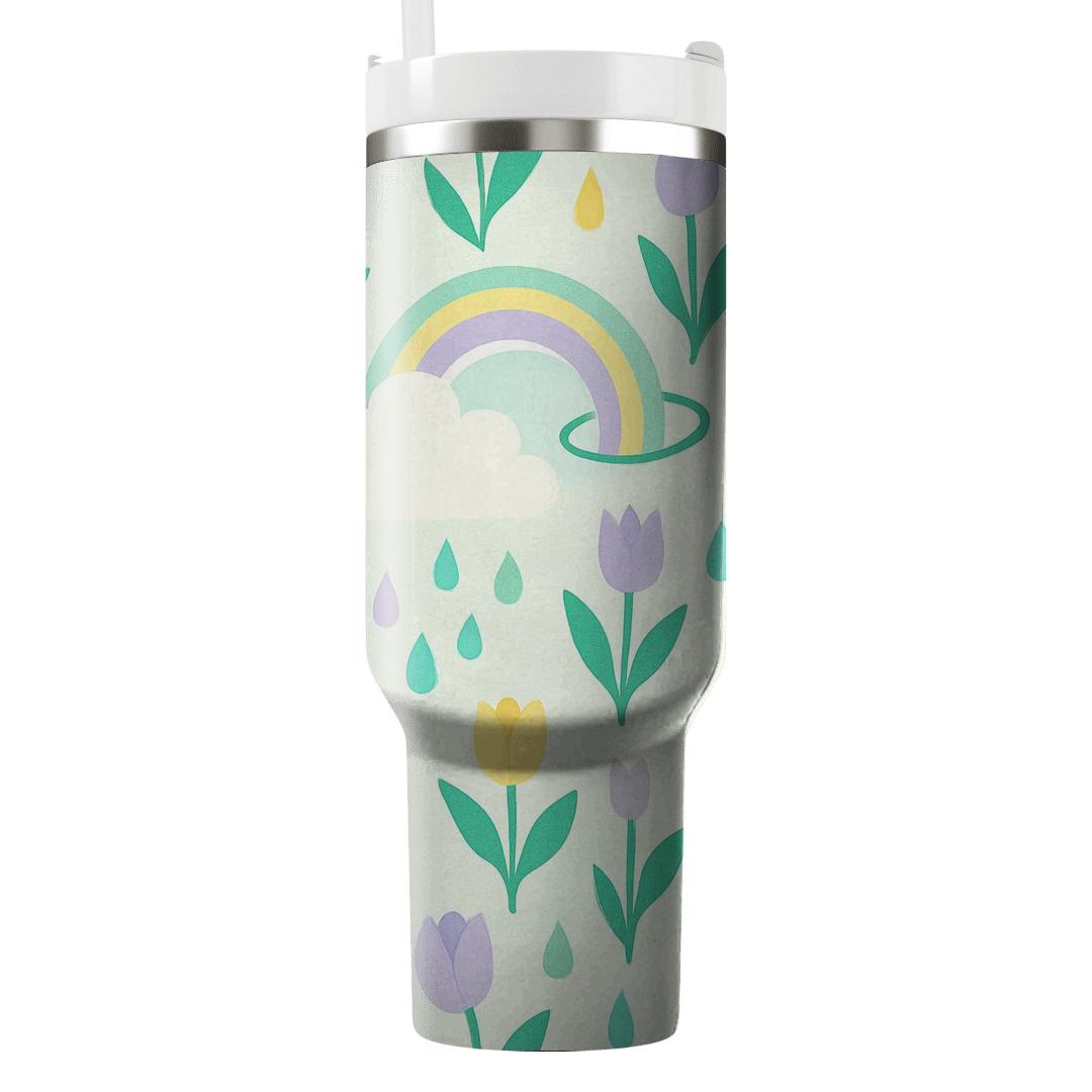 Spring Rainstorm Rainbow Orbit decorative tumblers