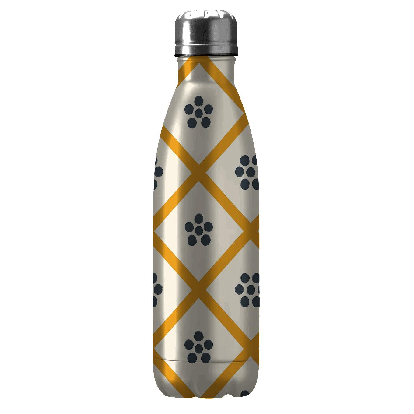 Saffron Lattice With Pepper Berry Motifs insulated water bottles