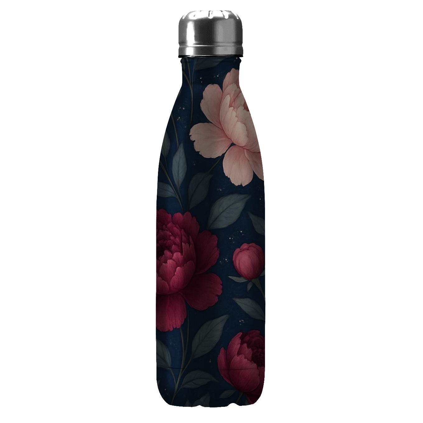 Midnight Peony Constellation travel water bottles