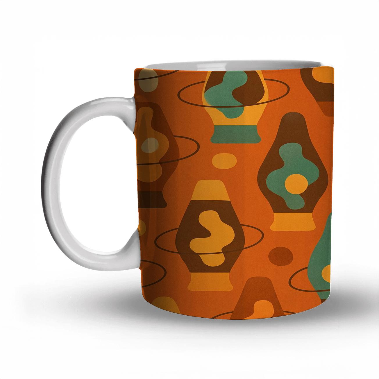 Cosmic Lava Lamp Orbitals gift mugs for occasions
