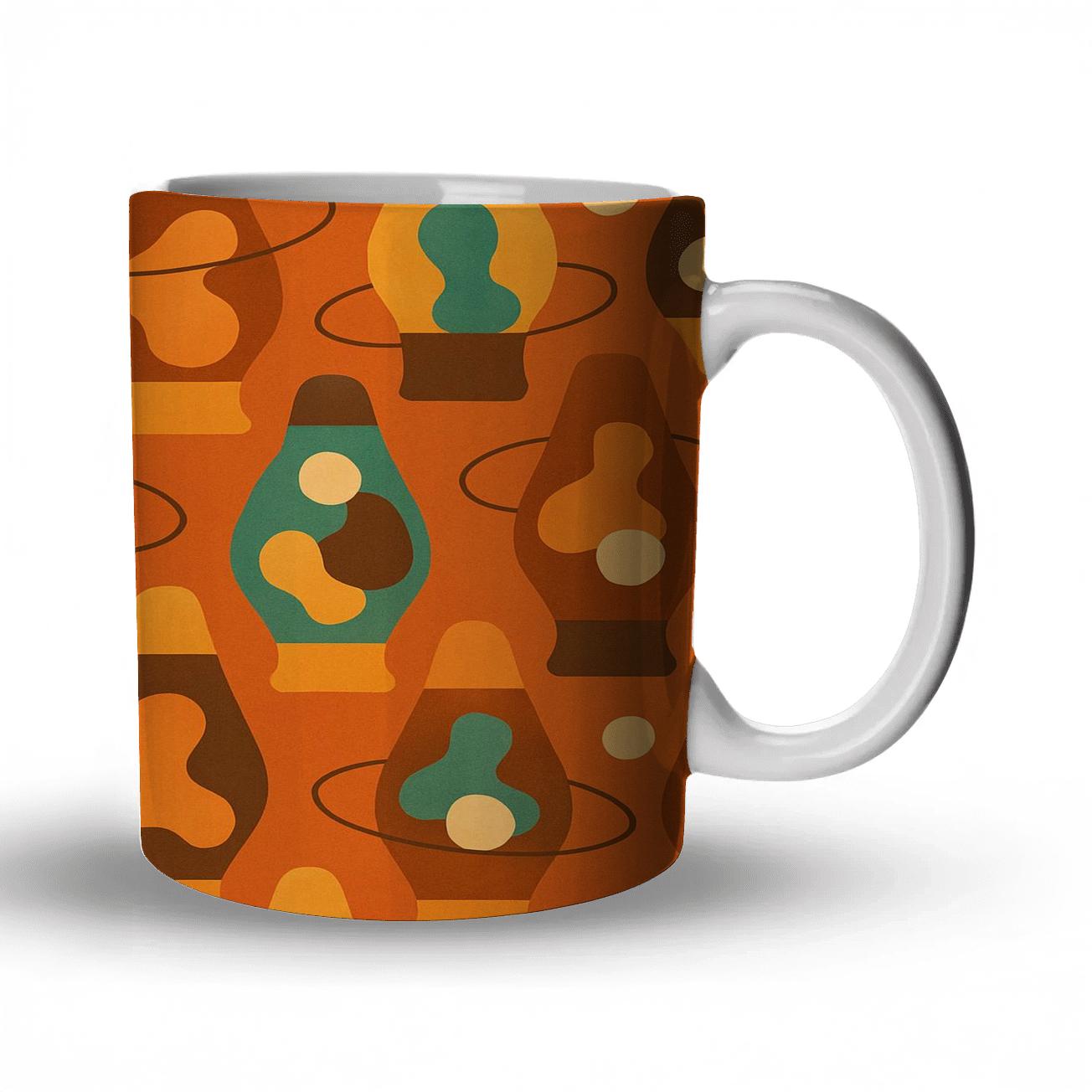 Cosmic Lava Lamp Orbitals gift mugs for occasions