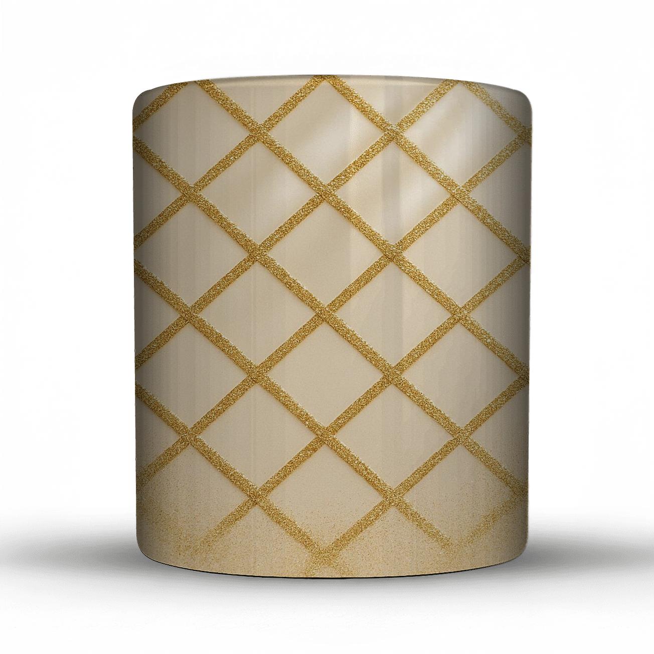 Champagne Glitter Lattice Luxe novelty coffee mugs