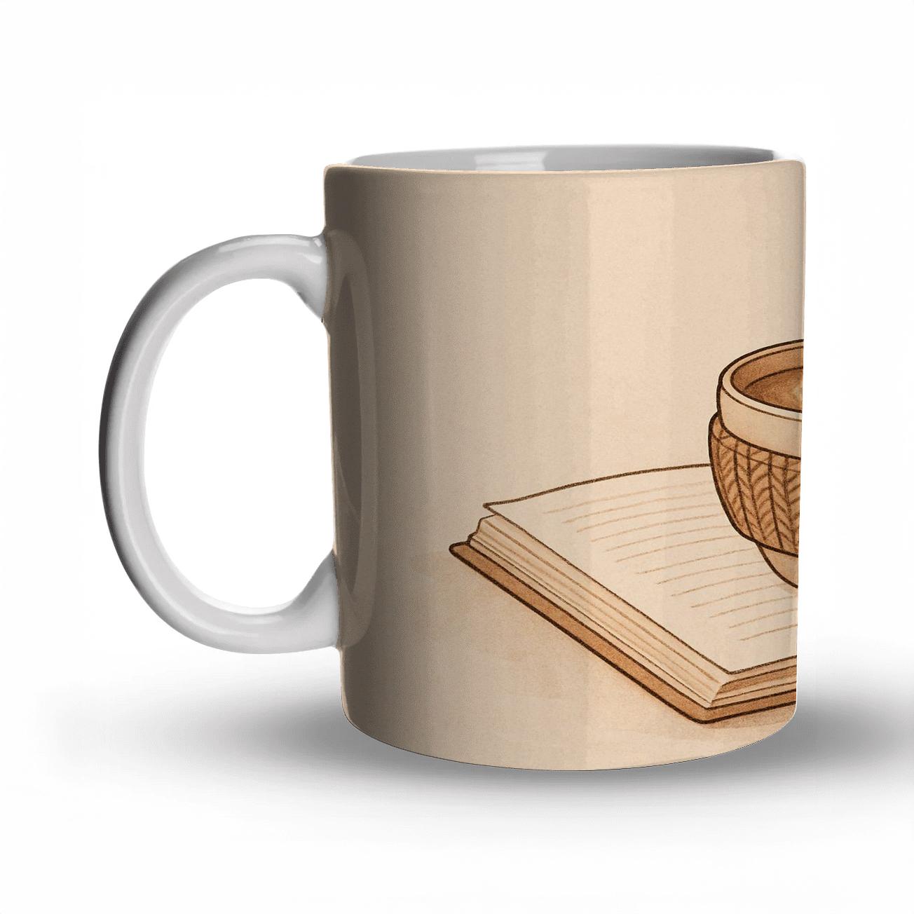 Library Cardamom Latte Stillness premium drinkware mugs