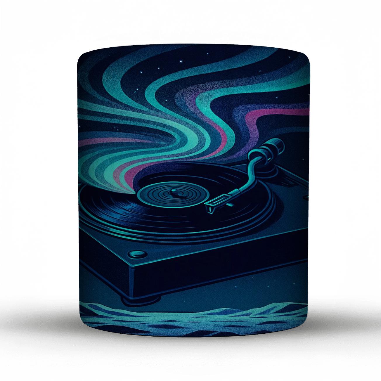 Cosmic Turntable Aurora gift mugs for occasions