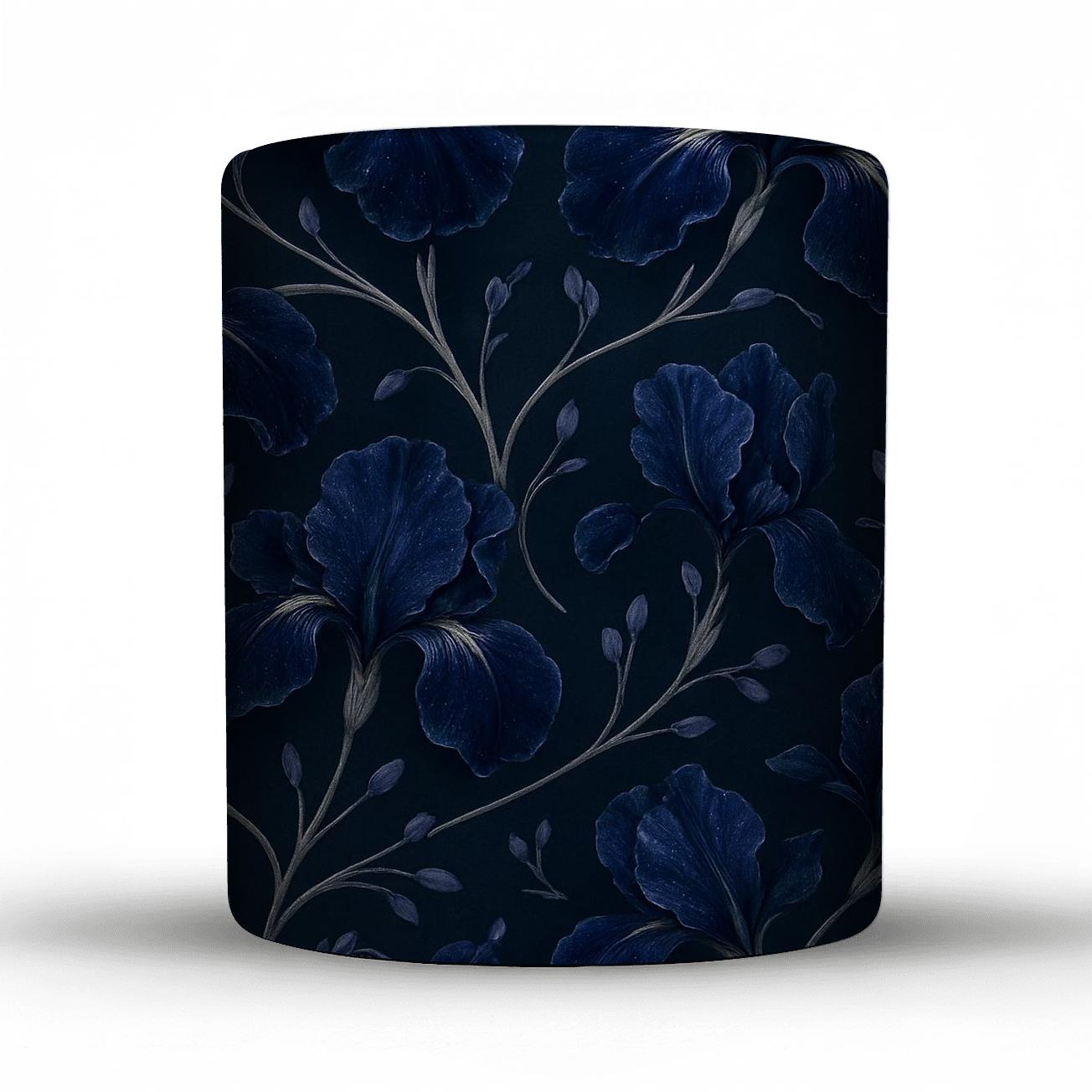 Midnight Iris Constellation Bloom personalized mugs