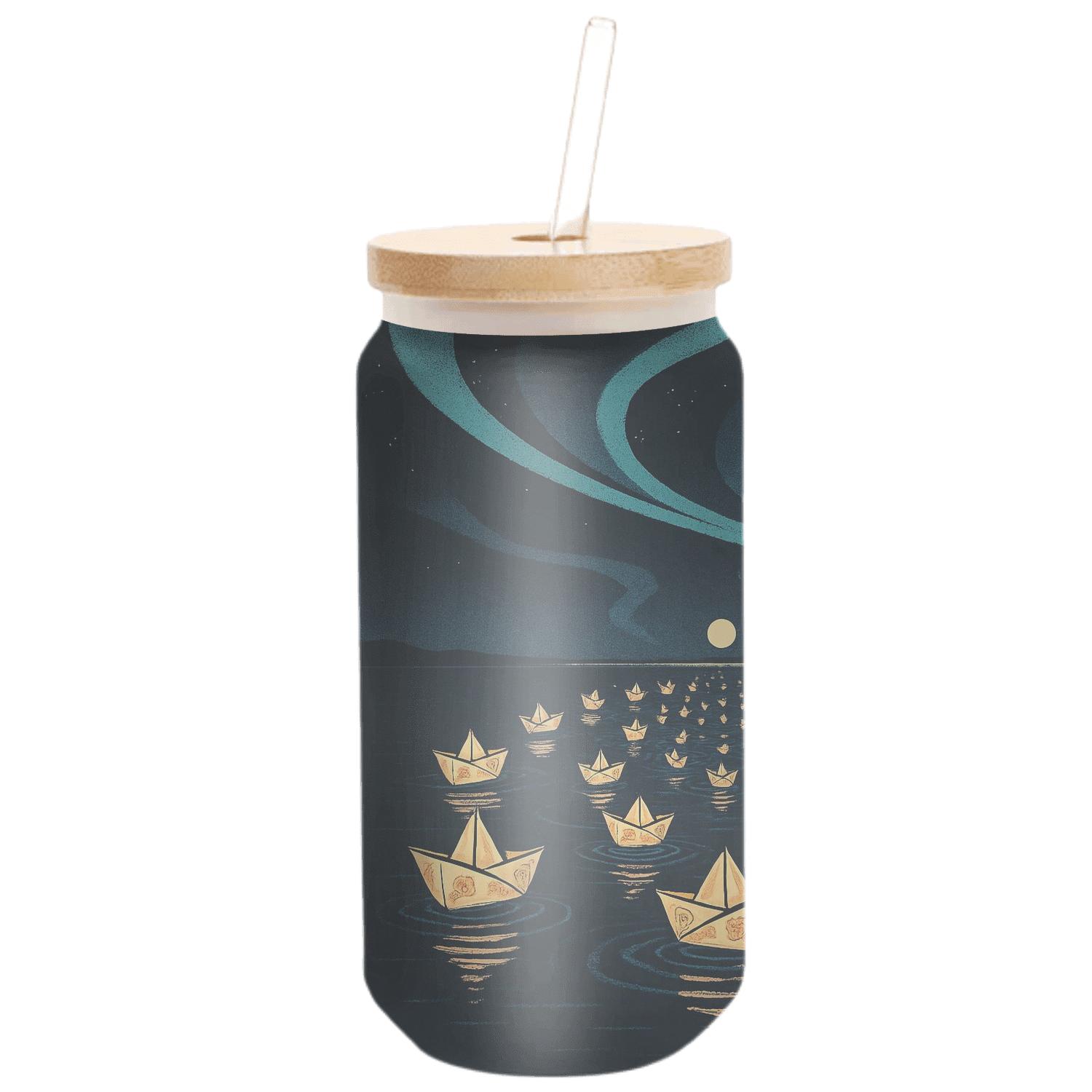 Aurora Lantern Regatta artisan blown glass drinkware