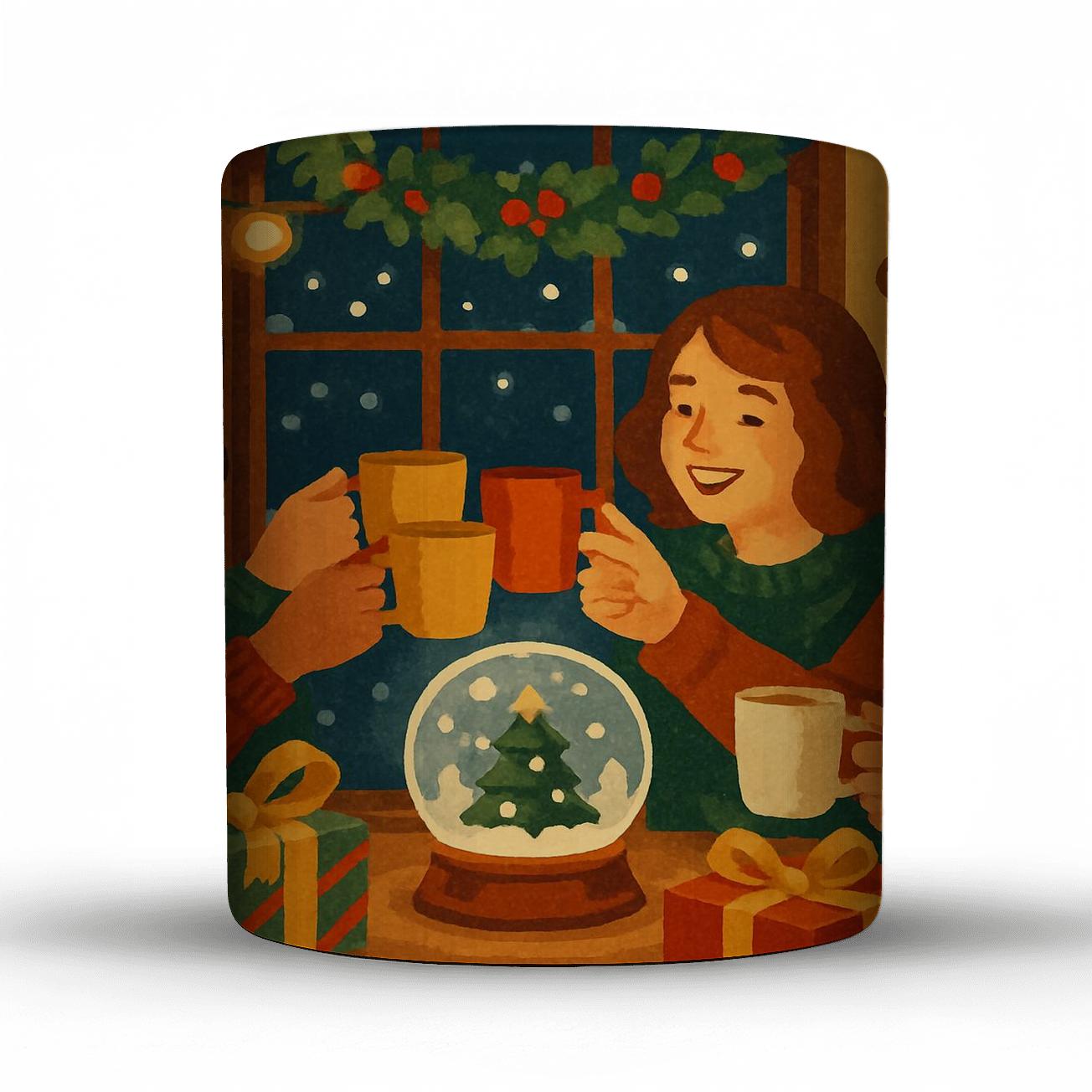 Snowglobe Toast novelty coffee mugs