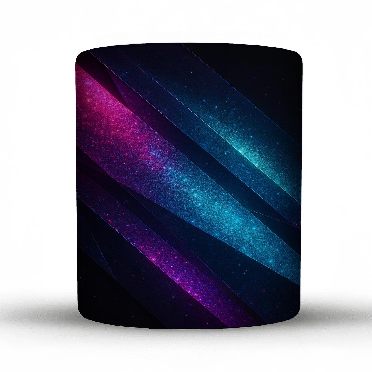 Neon Prism Glitter Afterglow ceramic coffee mugs