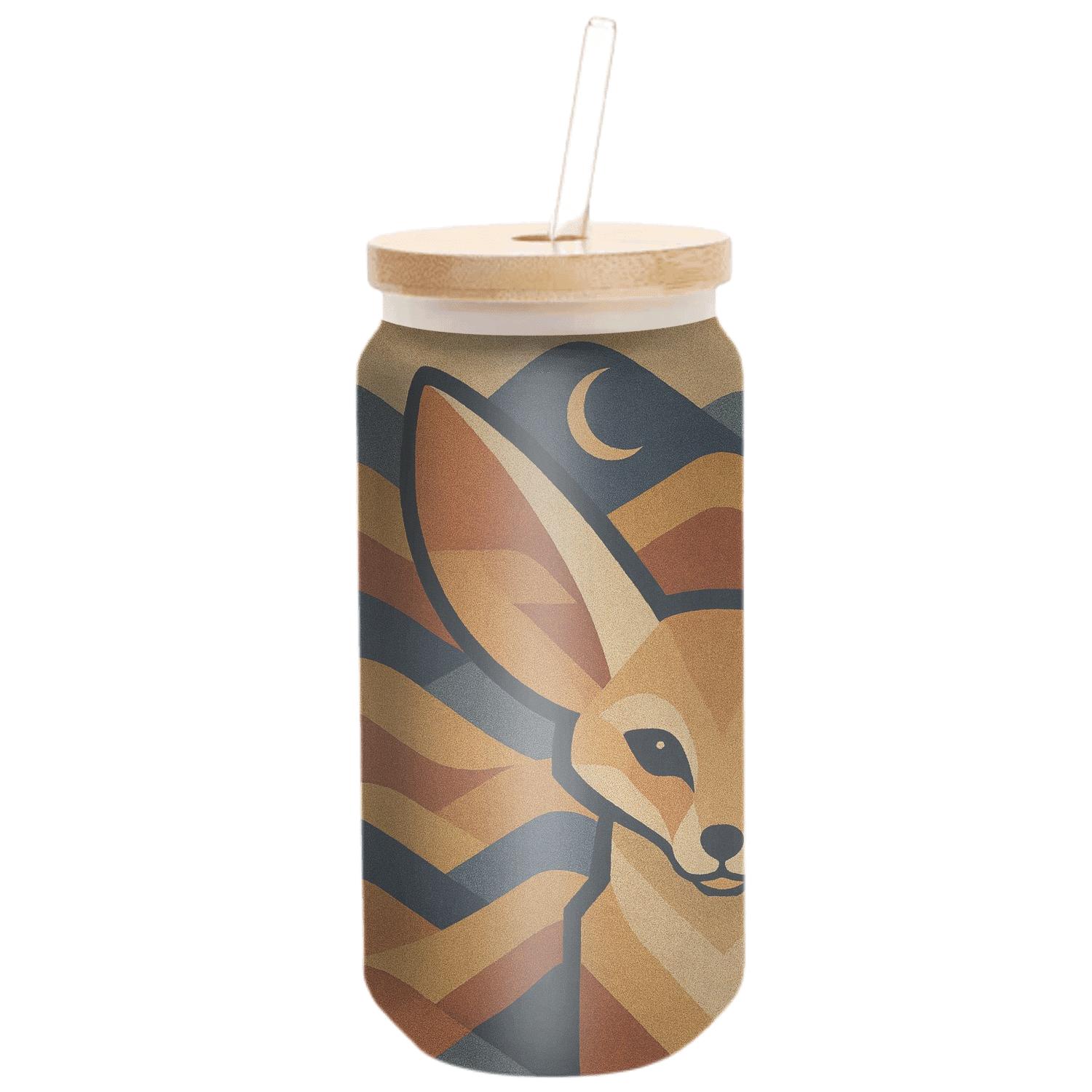 Desert Fox Sand Dune Geometry premium crystal drinkware