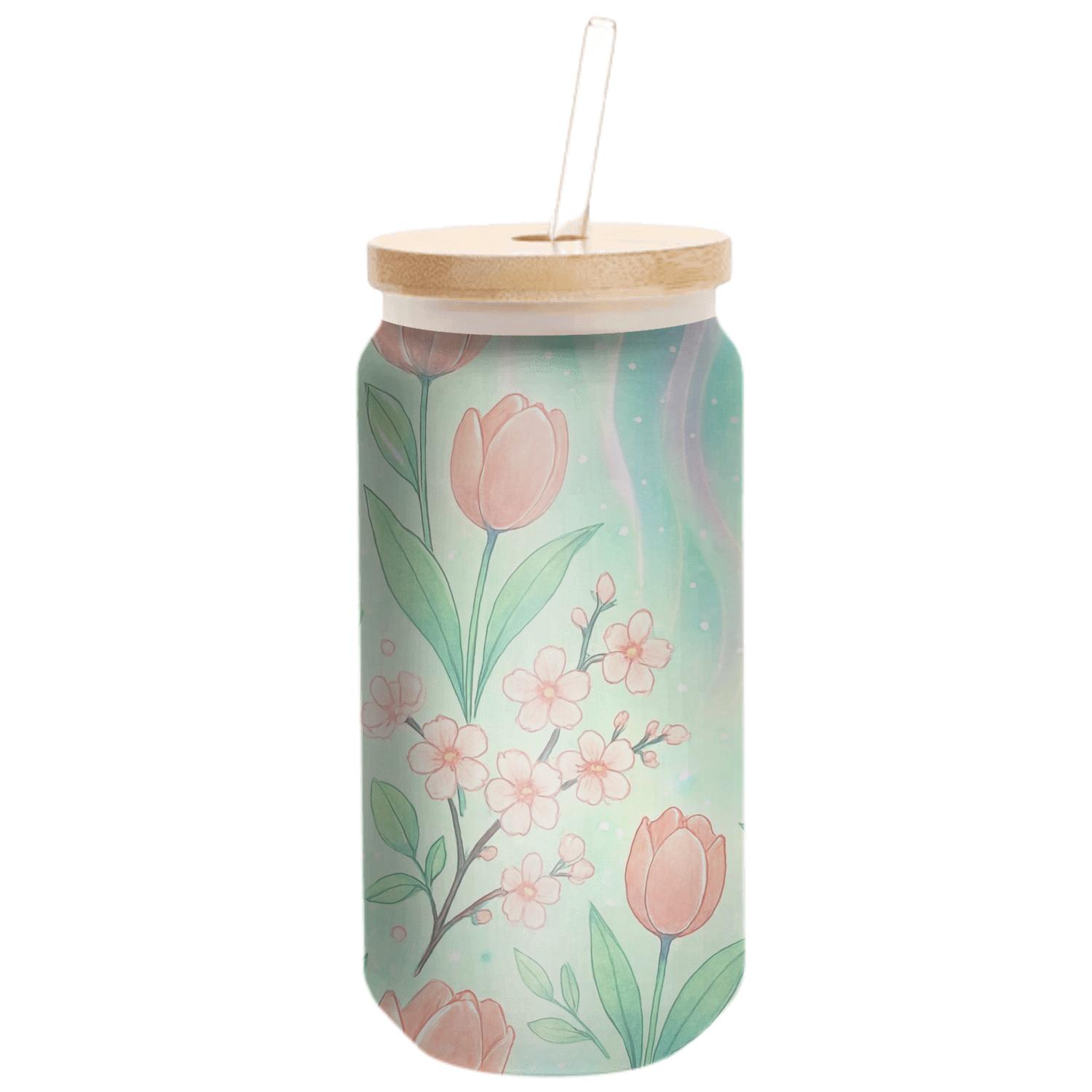 Spring Aurora Rain Garden premium crystal drinkware