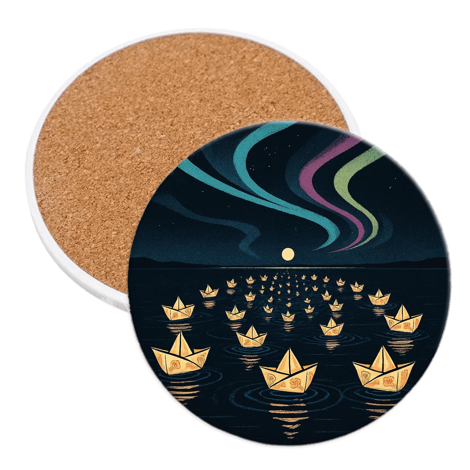 Aurora Lantern Regatta elegant tabletop coasters