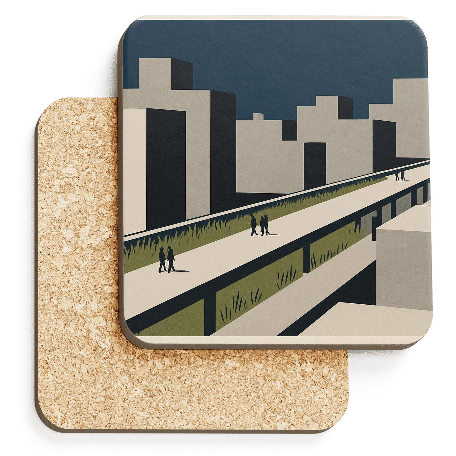 The High Line - New York City, United States elegant tabletop coasters