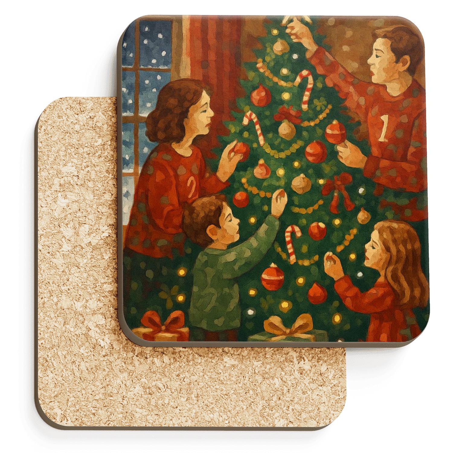 Starlight Tree Trimmers coasters for home decor