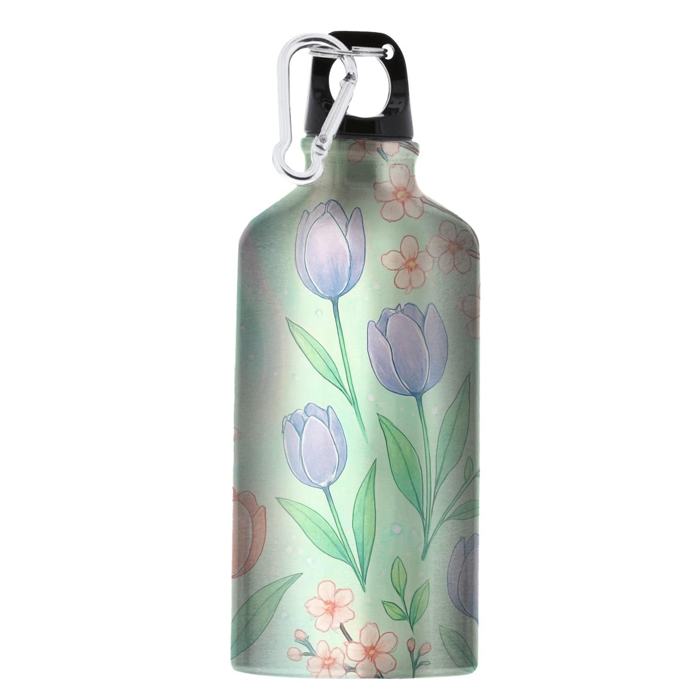 Spring Aurora Rain Garden custom sports bottles