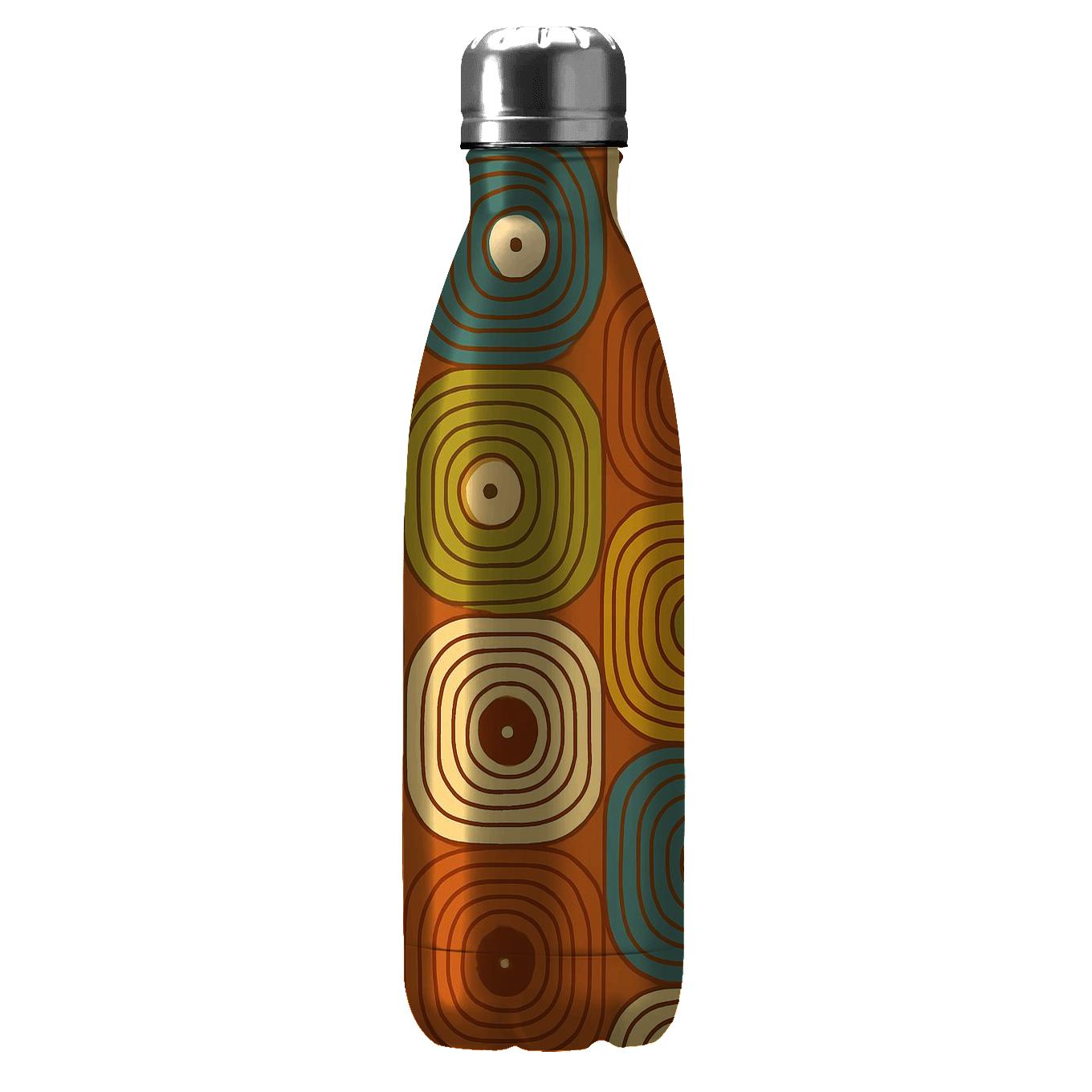 Cinnamon Vinyl Groove Grid unique water bottles