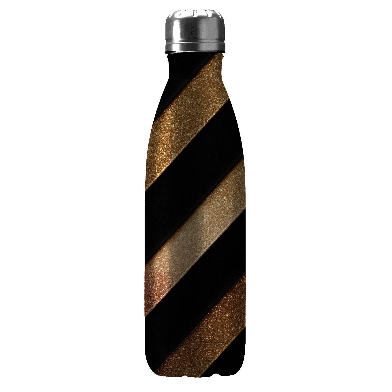 Couture Glitter Chevron Runway unique water bottles
