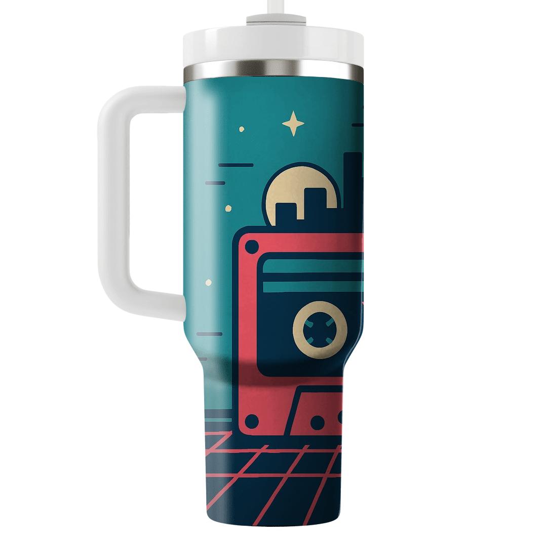 Cassette Skyline Jam personalized tumblers