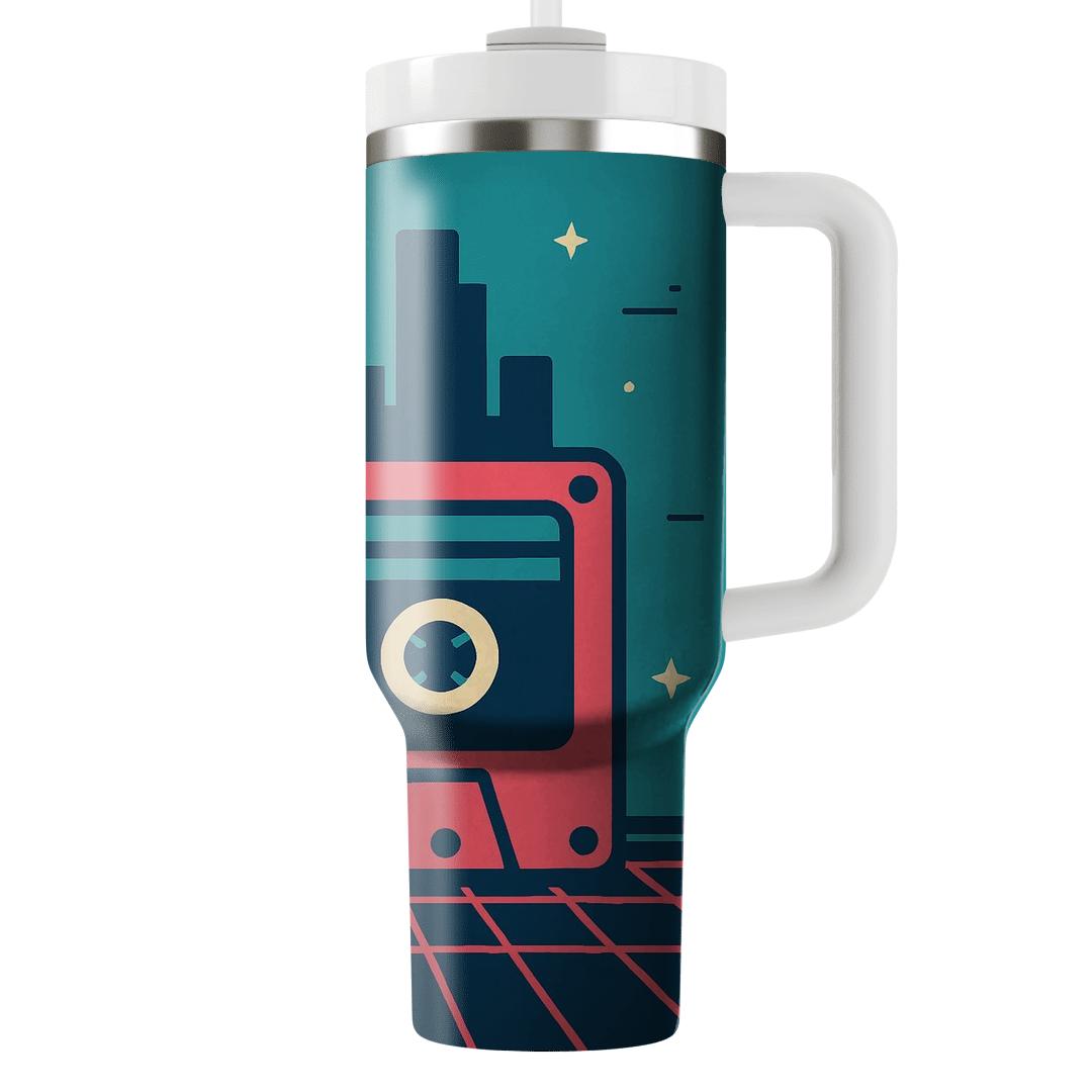 Cassette Skyline Jam personalized tumblers