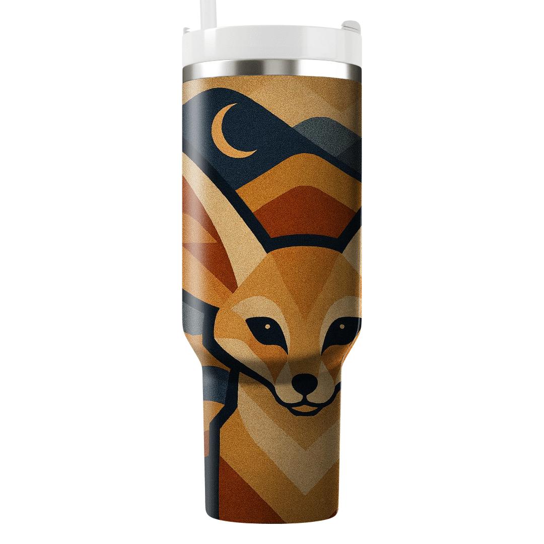Desert Fox Sand Dune Geometry decorative tumblers