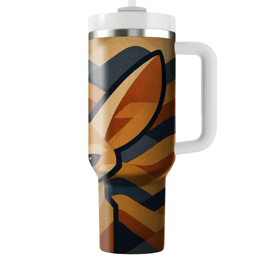 Desert Fox Sand Dune Geometry decorative tumblers