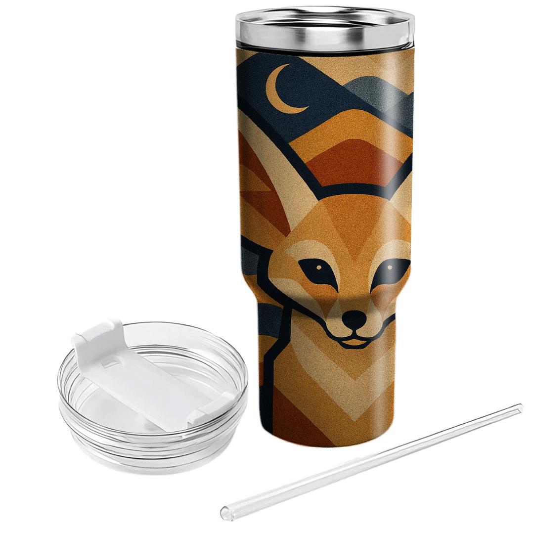 Desert Fox Sand Dune Geometry decorative tumblers