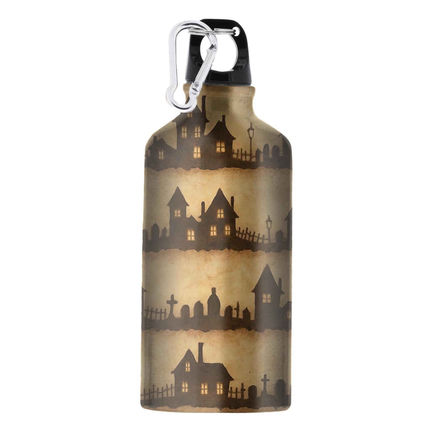 Sepia Parchment Haunted Horizon Bands portable sports bottles