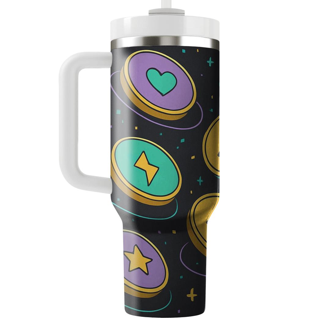 Arcade Token Orbit custom tumblers