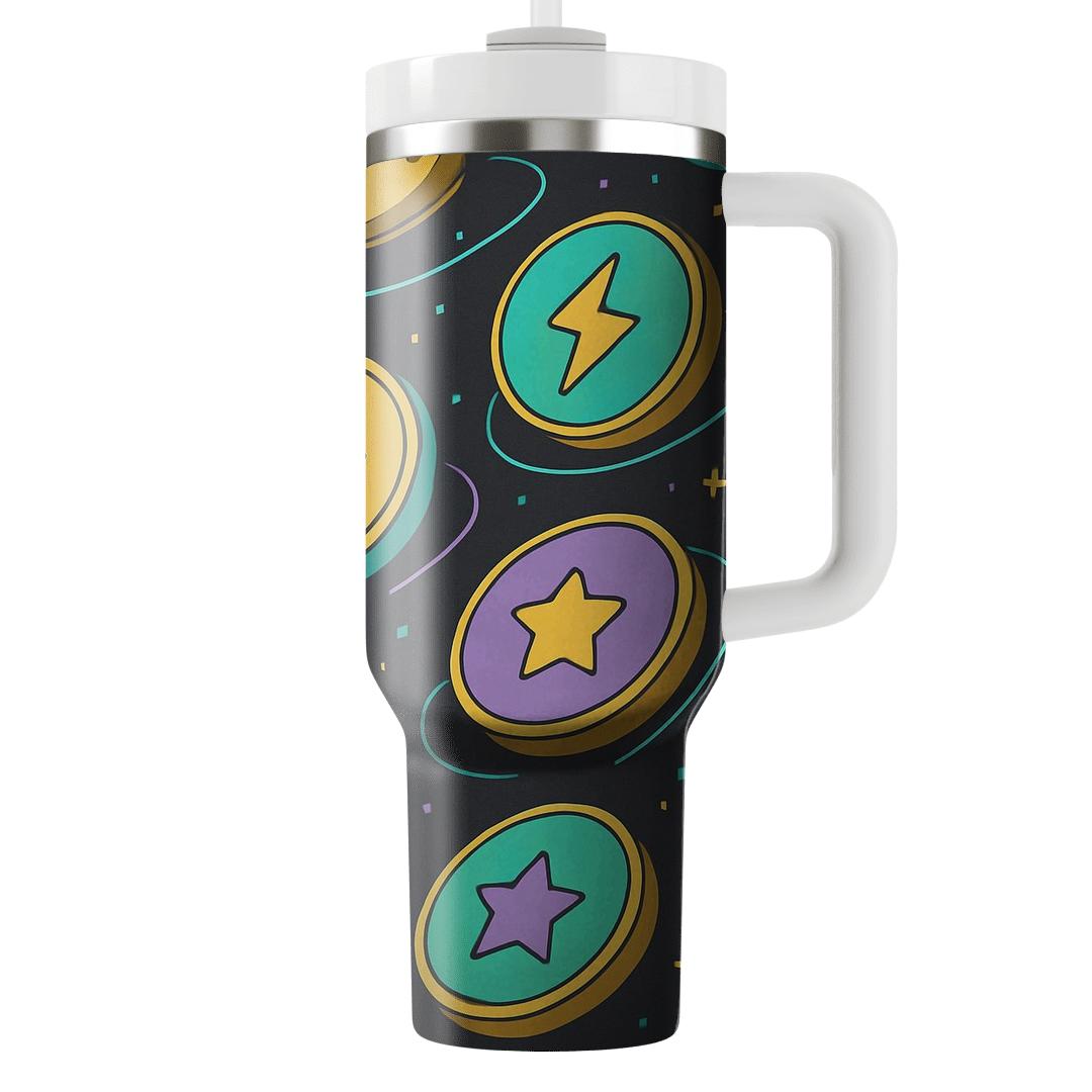 Arcade Token Orbit custom tumblers