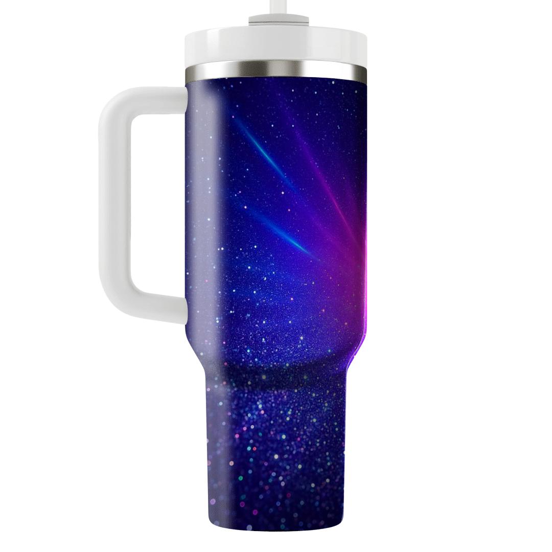 Neon Prism Glitter Afterglow insulated tumblers