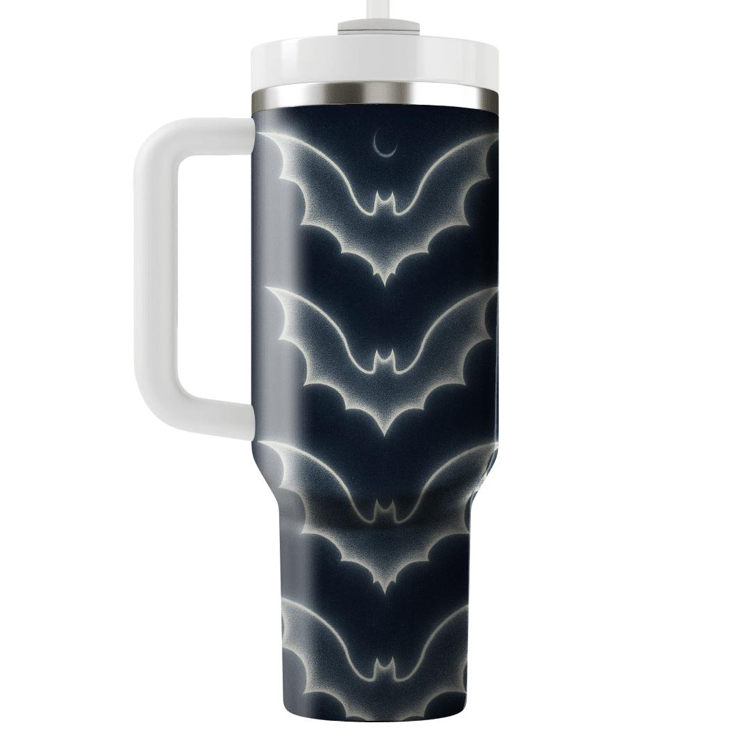Glow Edge Bat Mirror Lattice tumblers with lids