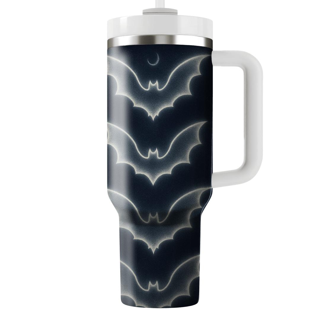 Glow Edge Bat Mirror Lattice tumblers with lids