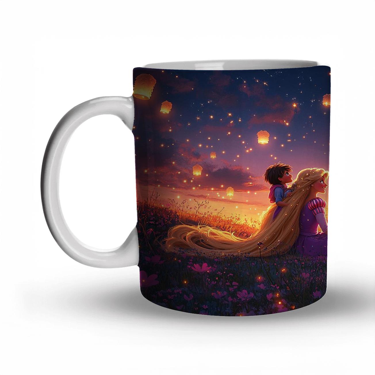 Rapunzel And Pascal Starry Lantern Meadow decorative mug sets