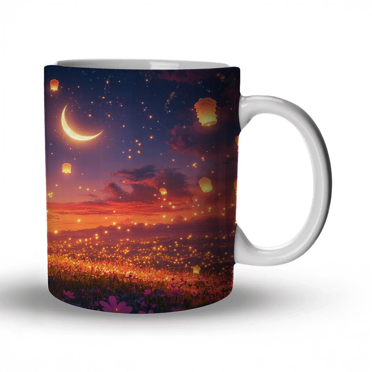 Rapunzel And Pascal Starry Lantern Meadow decorative mug sets