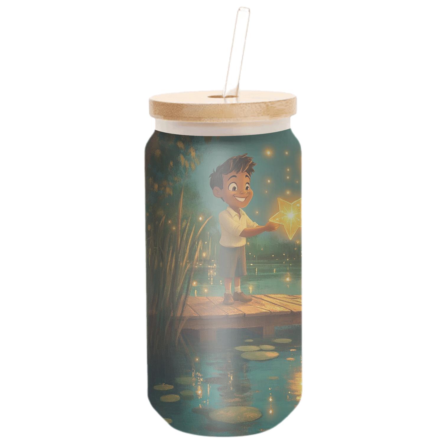 Tiana And Louis Bayou Star Lanterns Disney Inspired custom engraved glassware