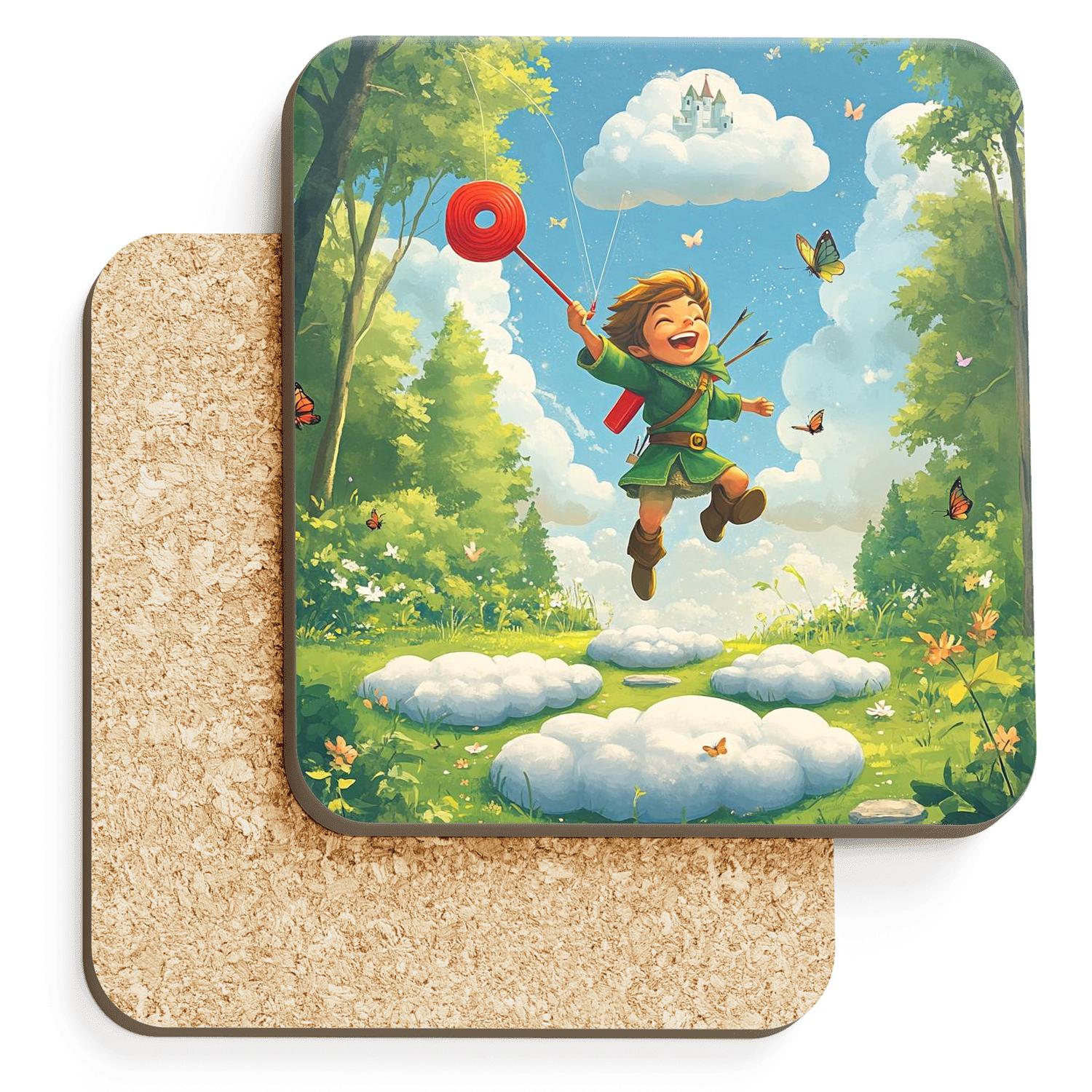 Robin Hood Woodland Cloud Castle Challenge Disney Inspired custom engraved coasters