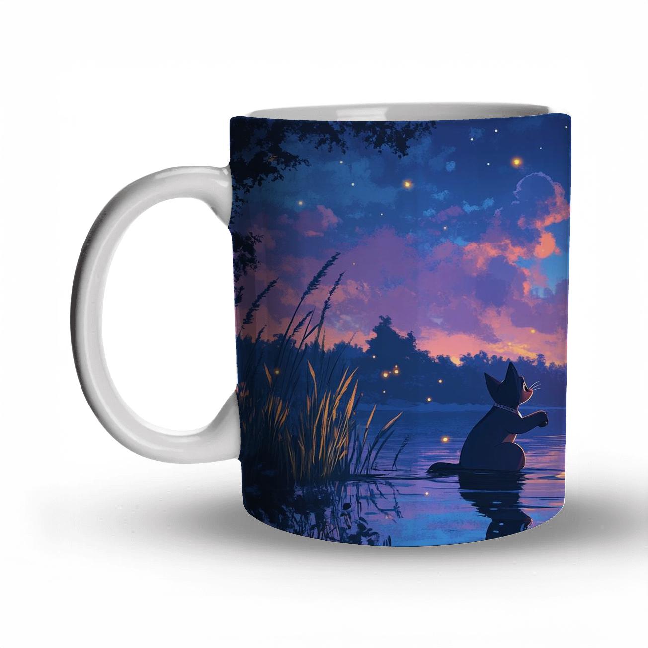 Pocahontas And Meeko Starry River Lanterns Disney Inspired custom printed mugs