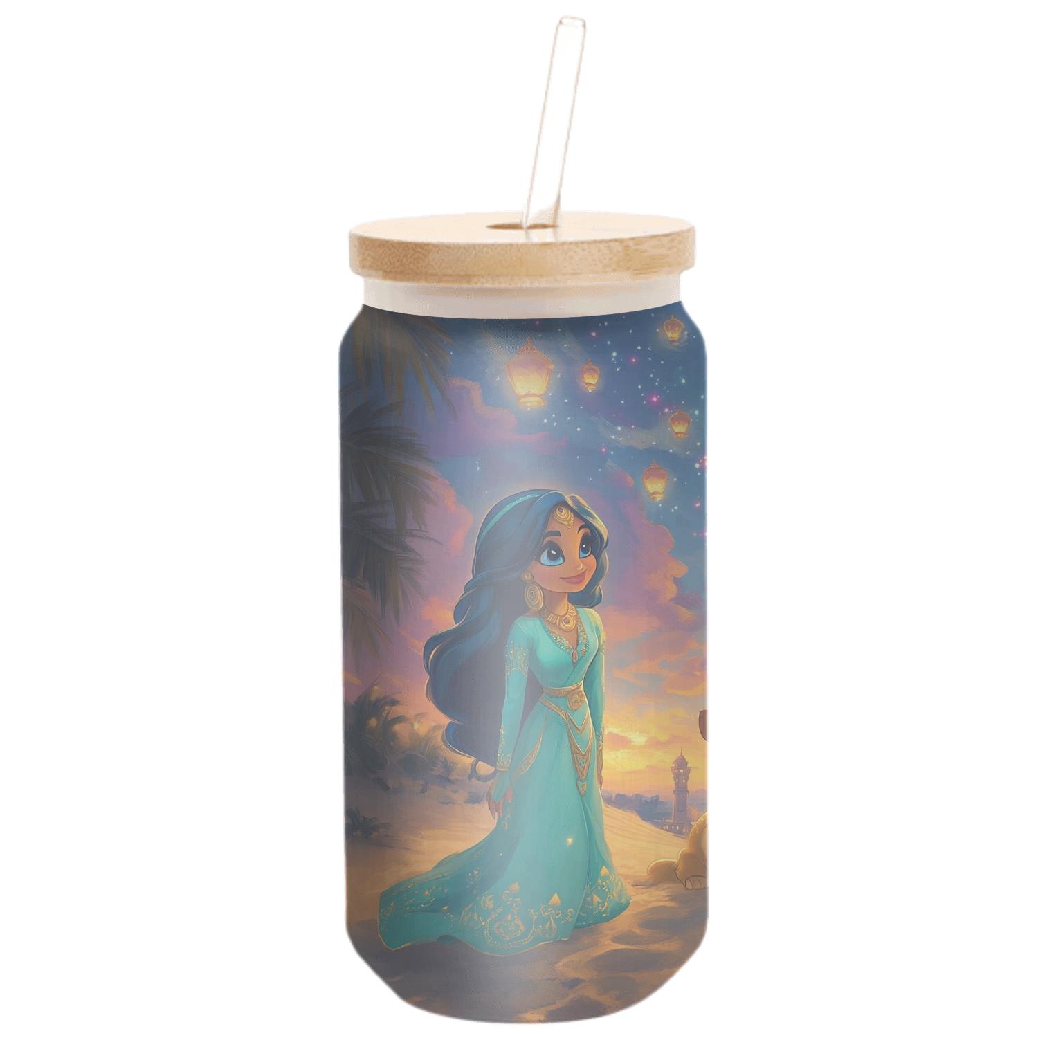 Jasmine And Rajah Desert Star Festival Disney Inspired handcrafted glassware drinkware