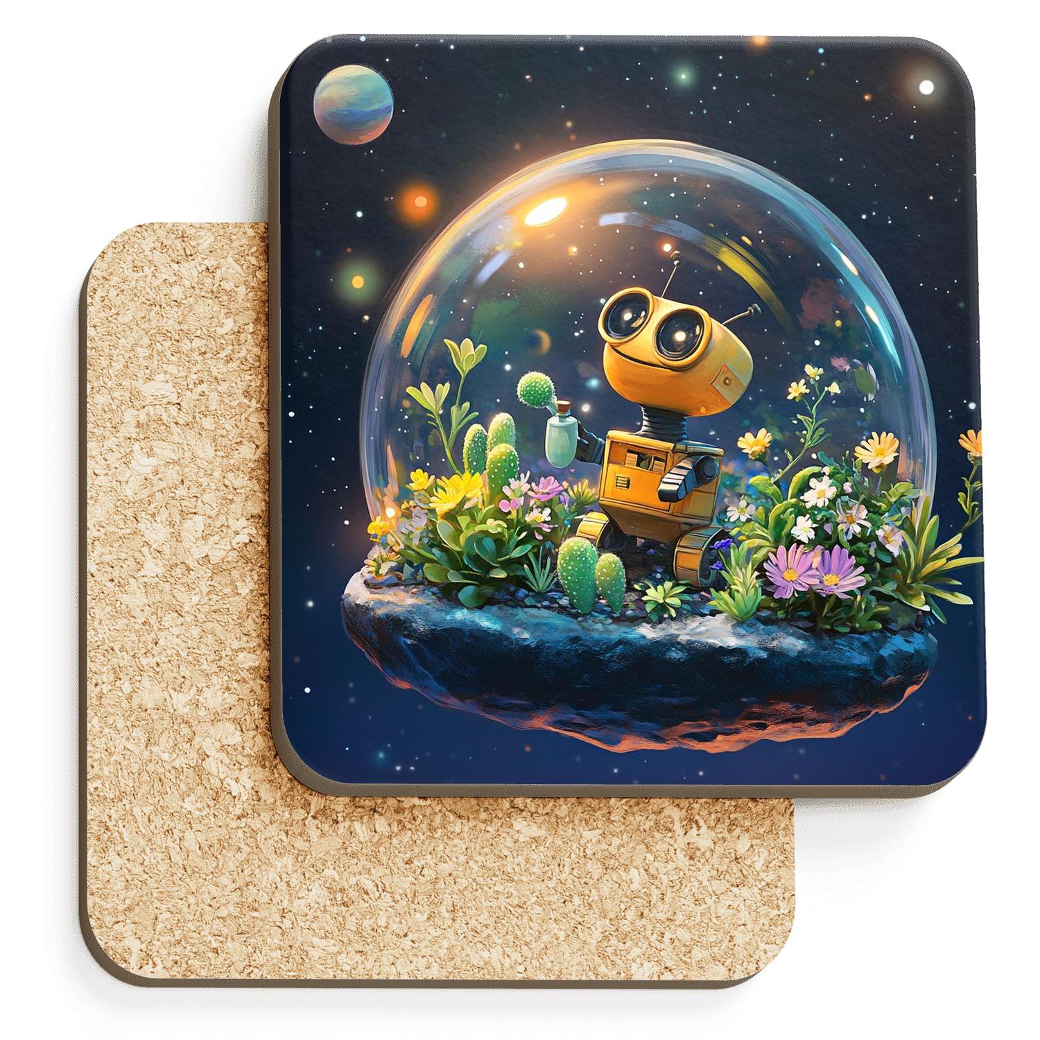 WALL E Cosmic Terrarium Discovery Disney Inspired absorbent drink coasters