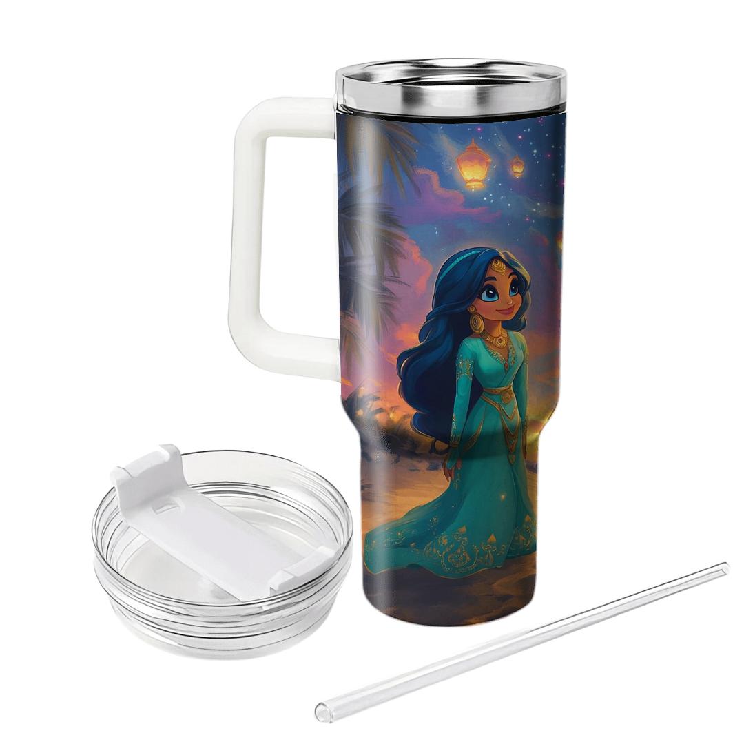 Jasmine And Rajah Desert Star Festival Disney Inspired insulated tumblers