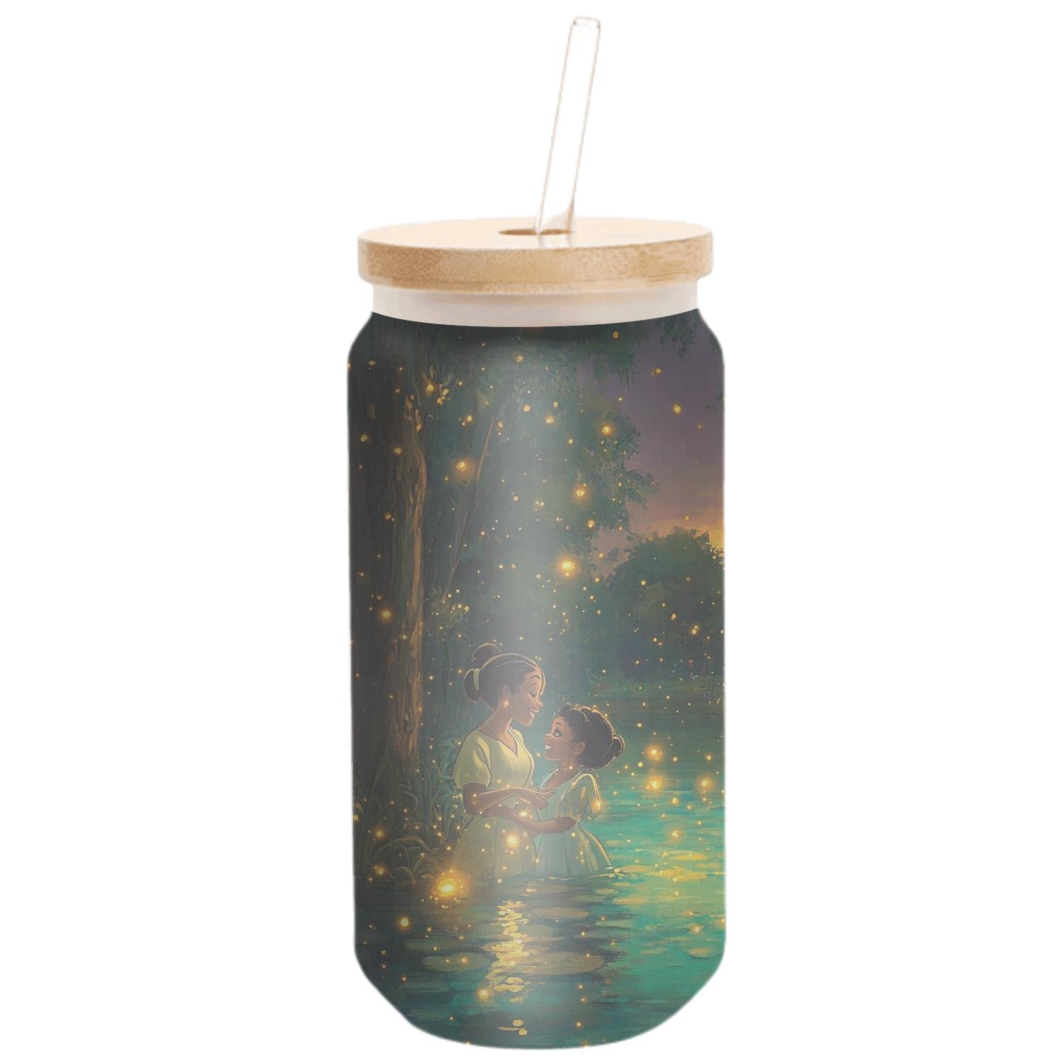 Tiana And Louis Firefly Stardance Disney Inspired glassware drinkware